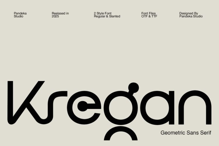 futuristic geometric sans serif font