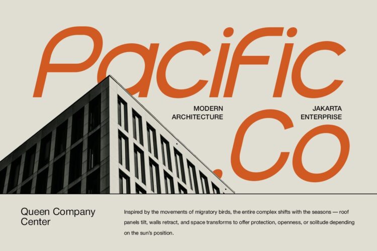 futuristic geometric sans serif font