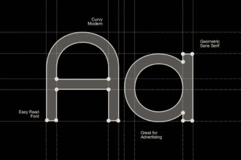 futuristic geometric sans serif font