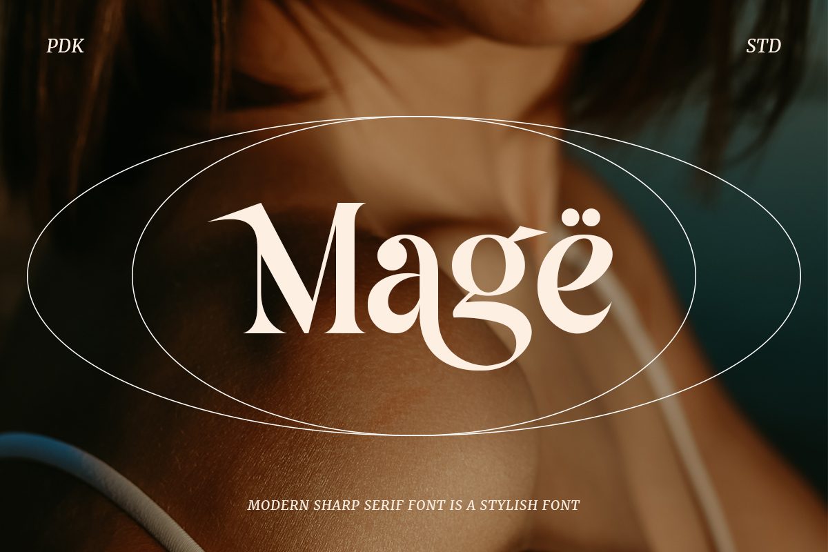 modern sharp serif font