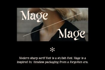 modern sharp serif font