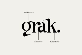modern sharp serif font