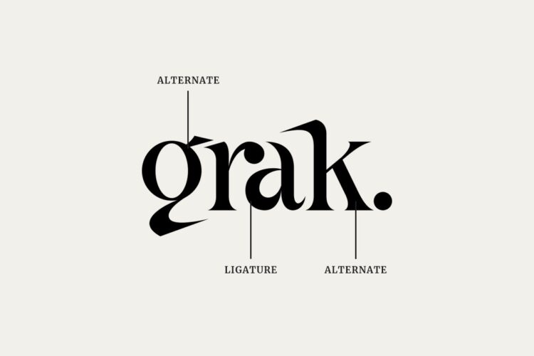 modern sharp serif font