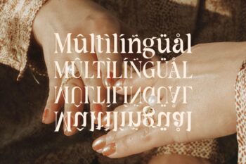 modern sharp serif font
