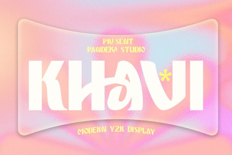 Modern Y2K Display Font