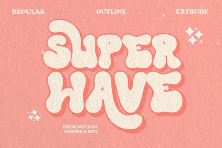 retro groovy font