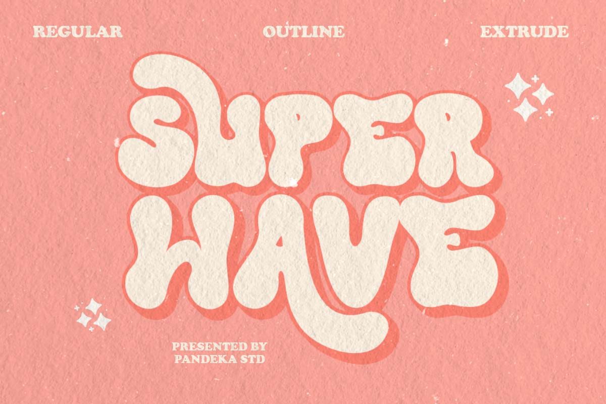 retro groovy font