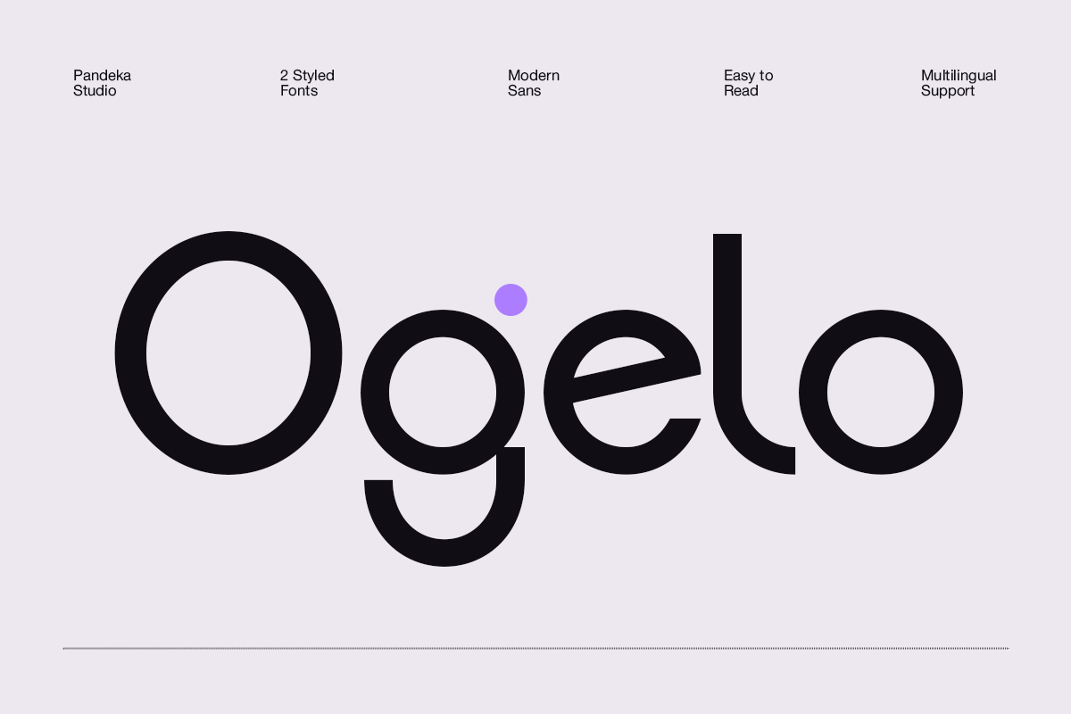 Ogelo - Rounded Modern Sans