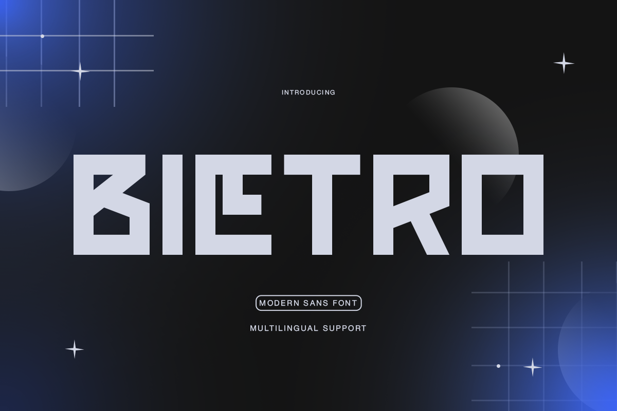 Bietro - Futuristic Modular Sans