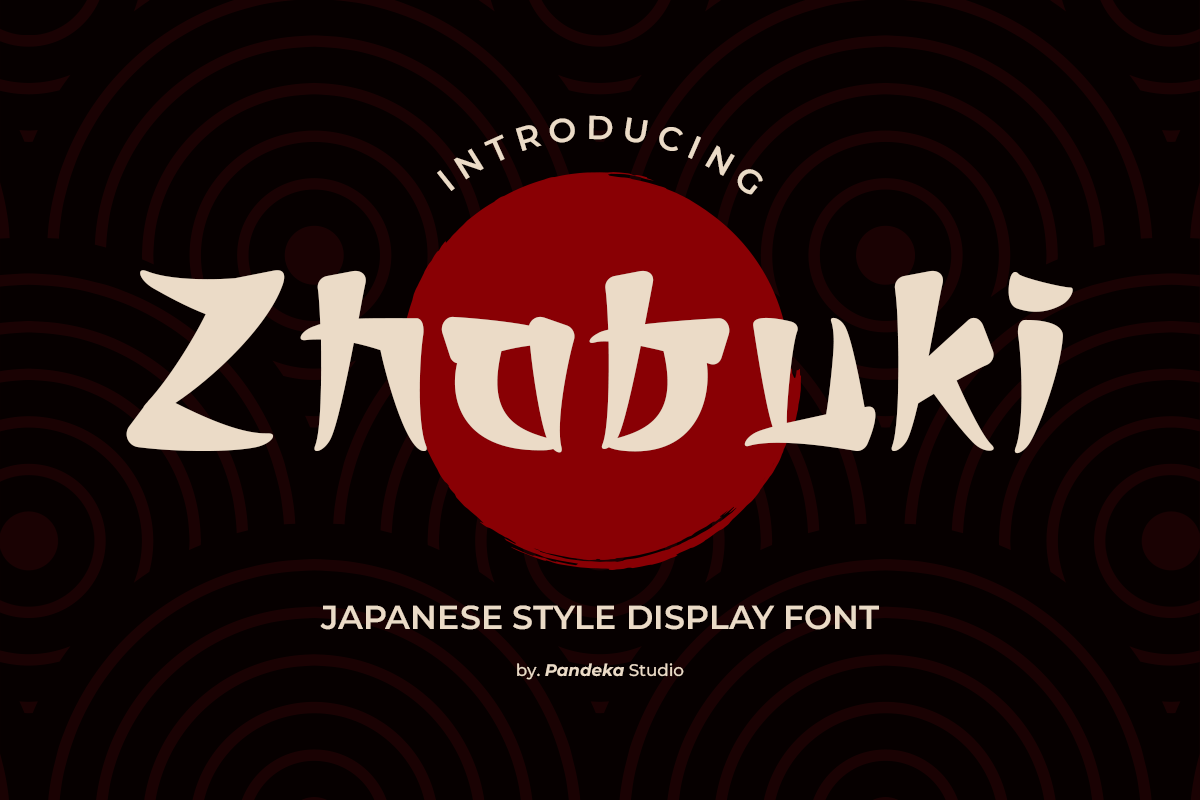 Zhabuki - Japanese and Korean Font