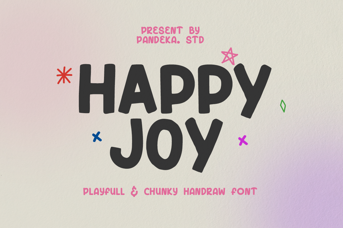 Happy Joy - Playful and Chunky Font