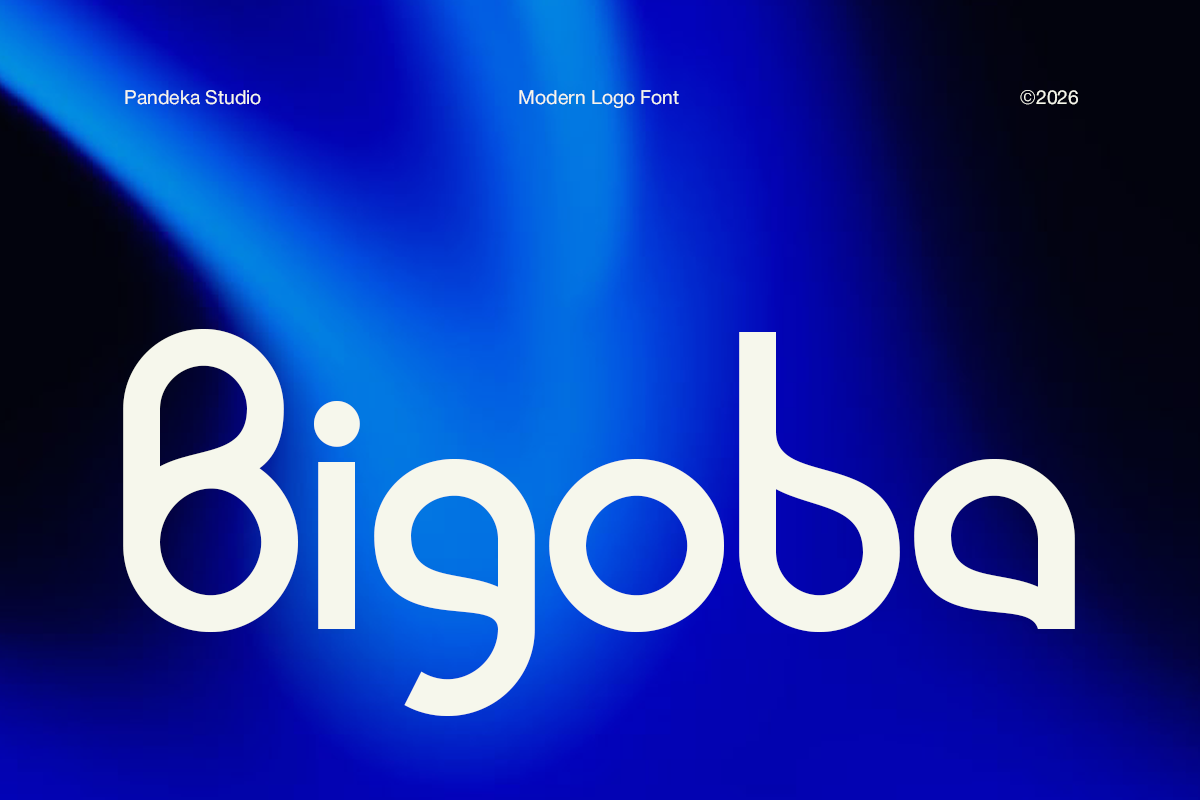 Bigoba - Modern Logo Font