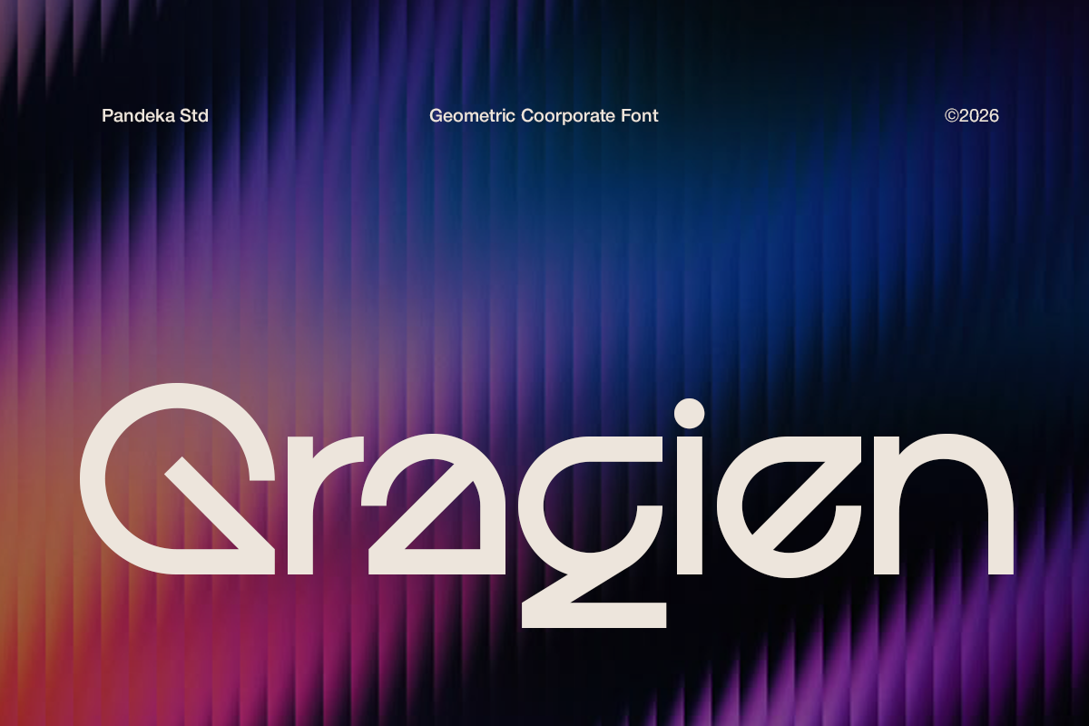 Gragien - Geometric Corporate Font